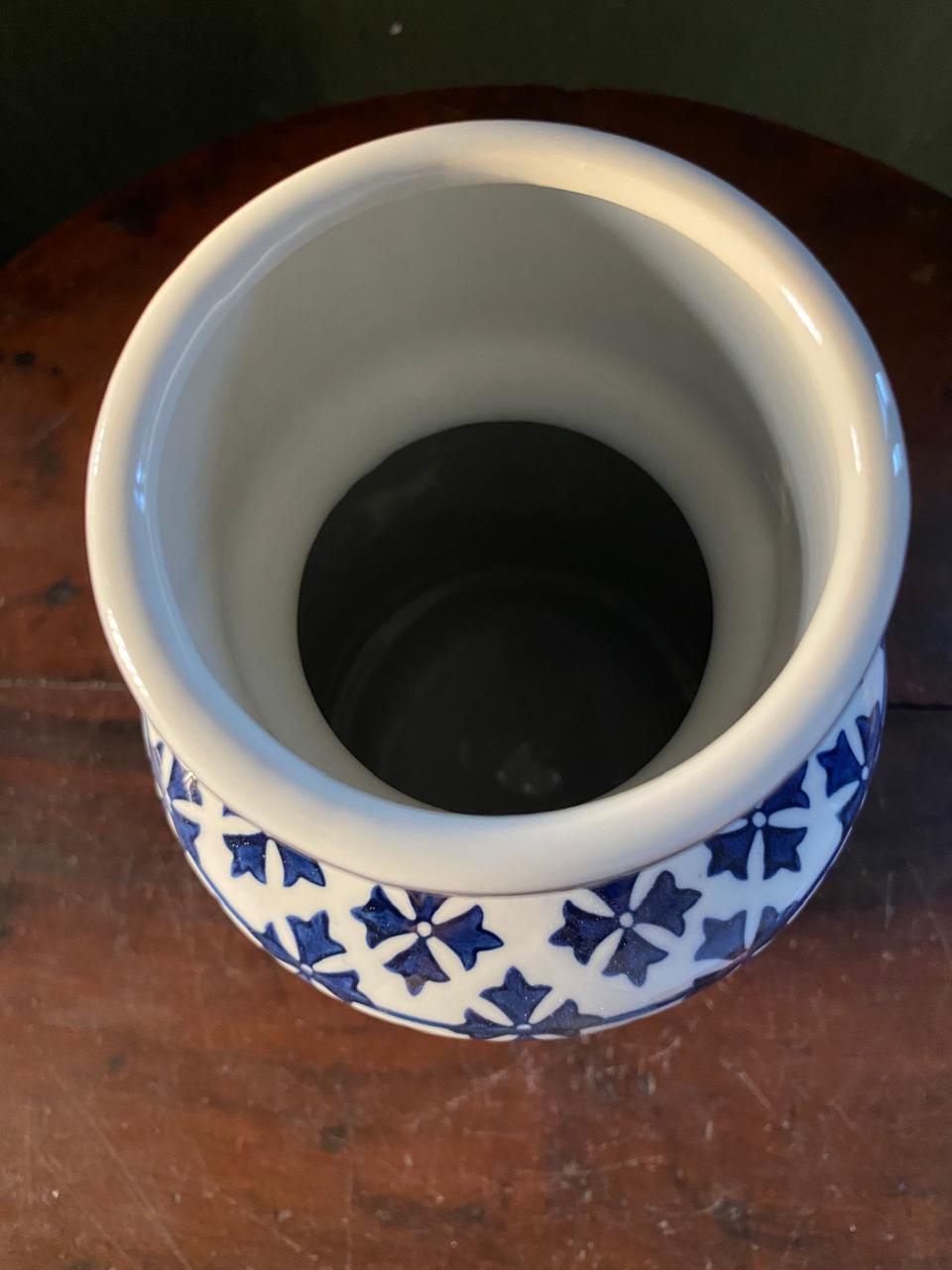 imported ceramic Decorative Luxury Blue White Chinese home decor Flower Vase