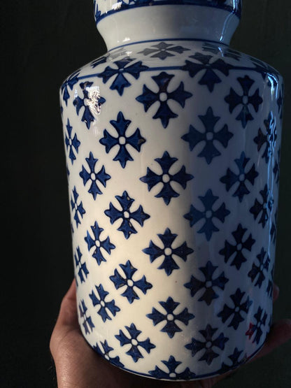 imported ceramic Decorative Luxury Blue White Chinese home decor Flower Vase