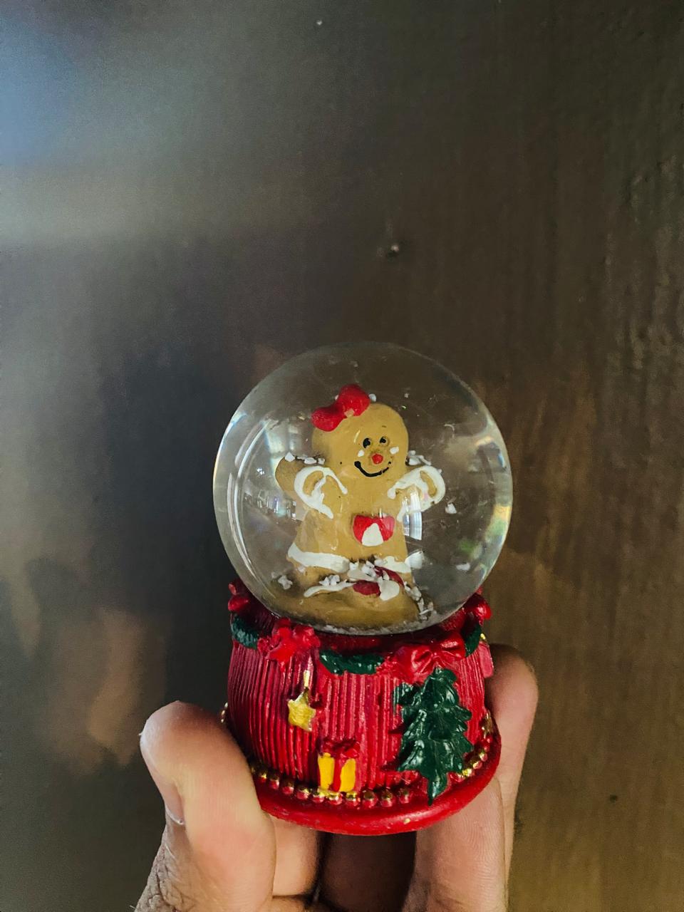 Christmas Snow Globe Set of 2 – Santa & Gingerbread Man