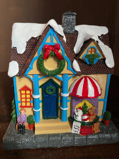 Light-Up Christmas Village House Decoration