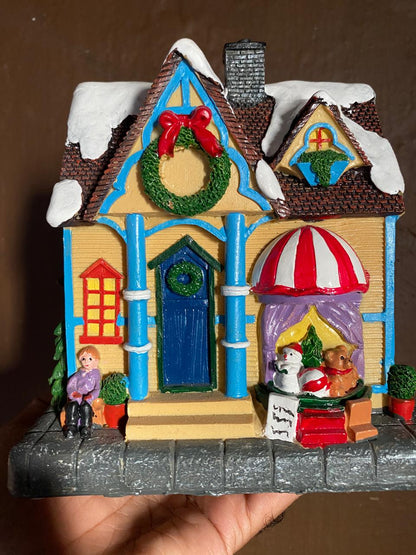 Light-Up Christmas Village House Decoration