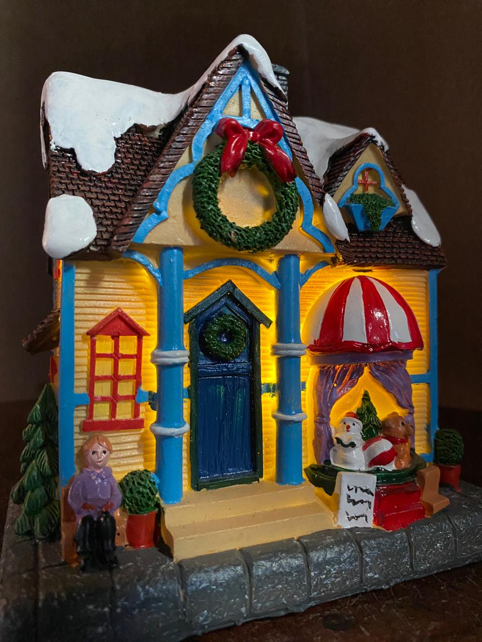 Light-Up Christmas Village House Decoration