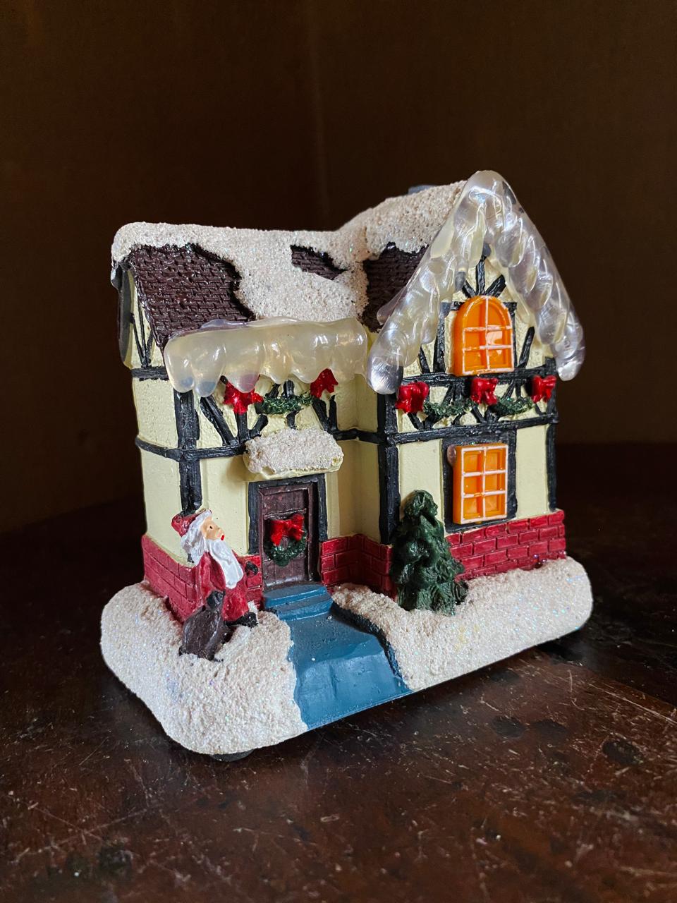 Light-Up Christmas Village House Decoration small