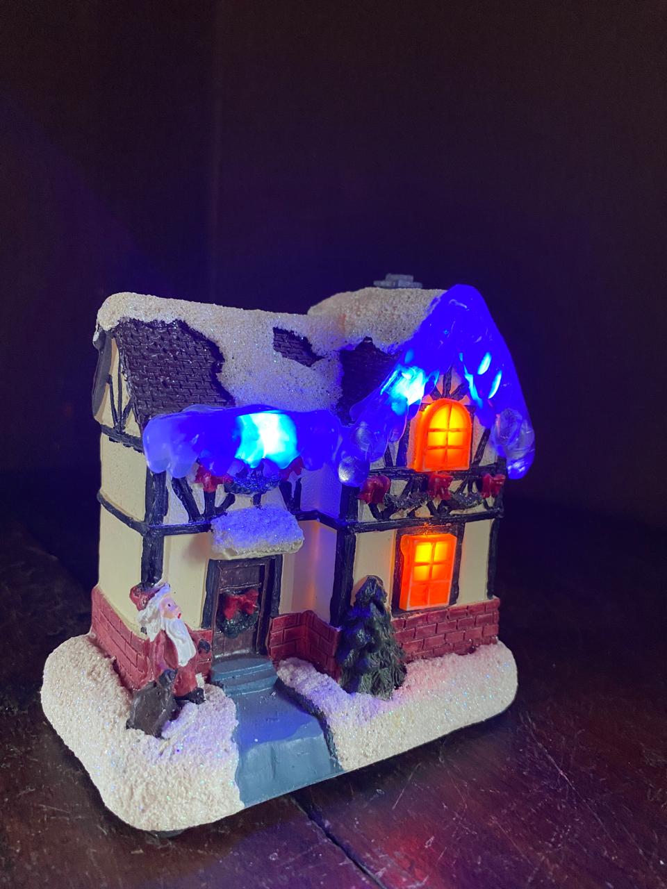 Light-Up Christmas Village House Decoration small