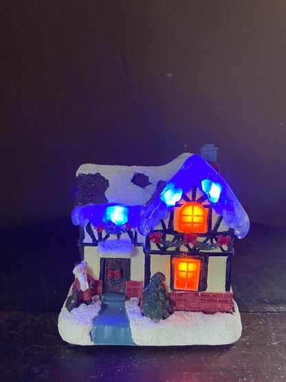 Light-Up Christmas Village House Decoration small