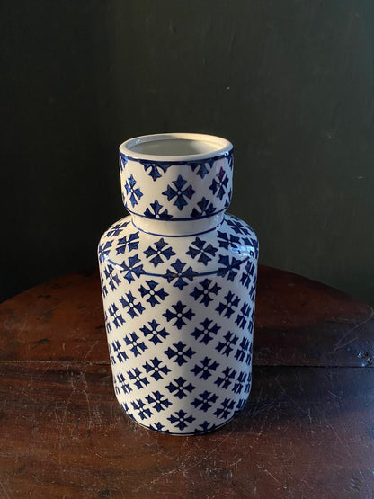 imported ceramic Decorative Luxury Blue White Chinese home decor Flower Vase