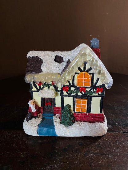 Light-Up Christmas Village House Decoration small