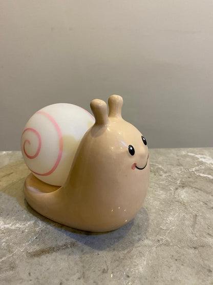 Snail Glow Ceramic LED Night Light