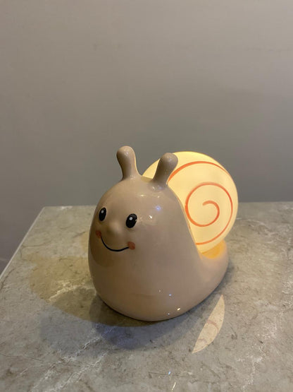 Snail Glow Ceramic LED Night Light